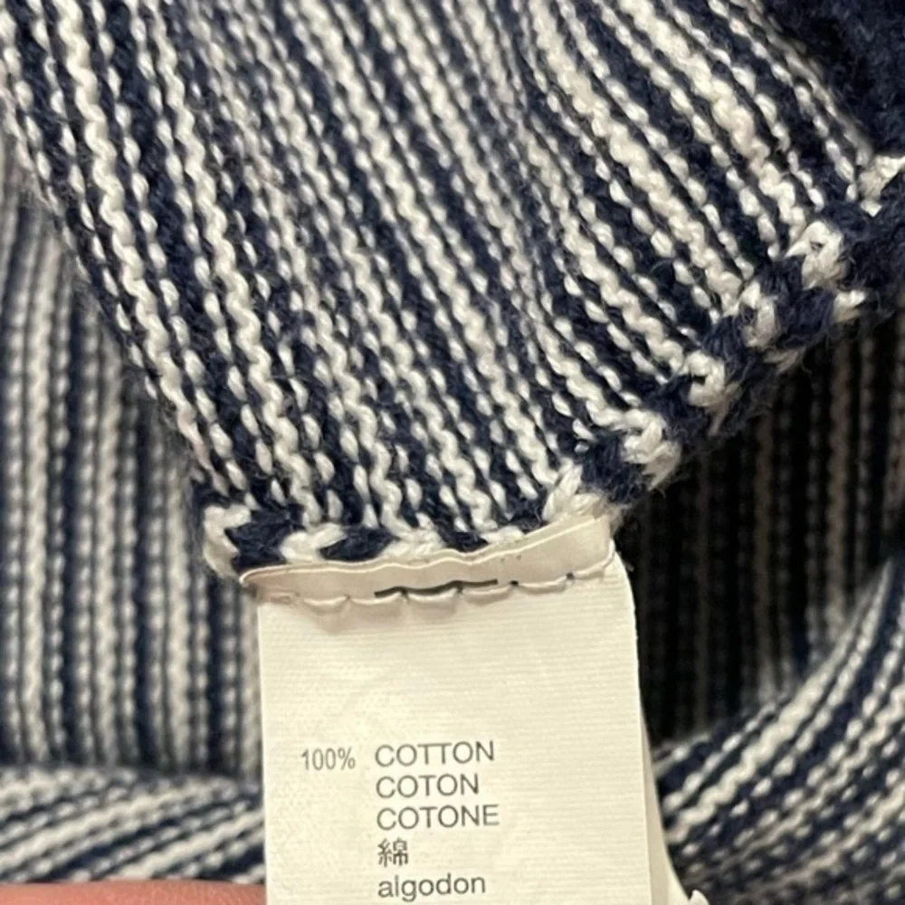 Baby Gap 4 100% cotton‎ navy/white stripe crew neck A line pockets sweater dress